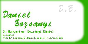 daniel bozsanyi business card